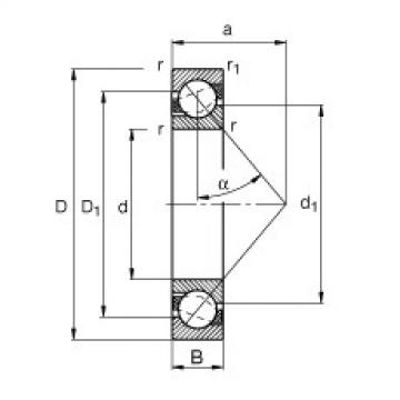FAG Angular contact ball bearings - 7203-B-XL-MP