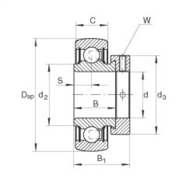 FAG Radial insert ball bearings - RAE17-XL-NPP-B