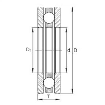 FAG Axial deep groove ball bearings - 4414