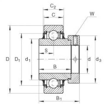FAG Radial insert ball bearings - E40-XL-KLL