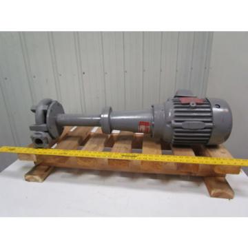 Gusher 11029-XL-CDM Coolant pump 1.5HP 460V 13-1/2&#034; Stem 1-1/4 NPT Repainted
