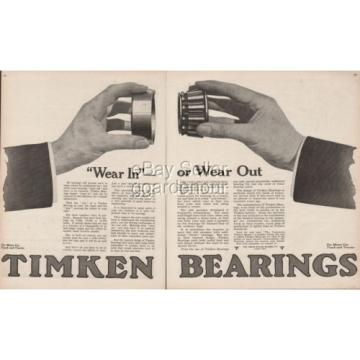 Timken Detroit Michigan Bearings Truck Automobile Farm Tractor 1918 Print Ad