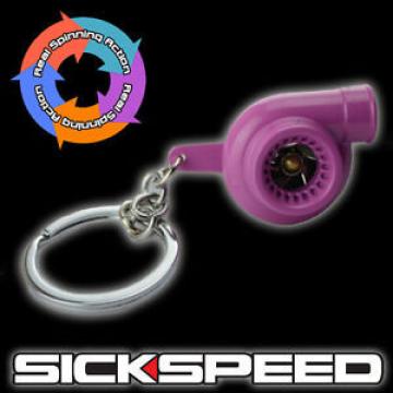 PINK METAL SPINNING TURBO BEARING KEYCHAIN KEY RING/CHAIN FOR CAR/TRUCK/SUV B