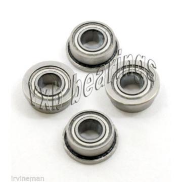 Set of 4 Slot Car High Quality Flanged Ceramic Bearing 1/8&#034; axle inch P4 ABEC-7