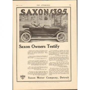 115 Saxon Motor Car Detroit MI Auto Ad Hyatt Roller Bearings mc4070