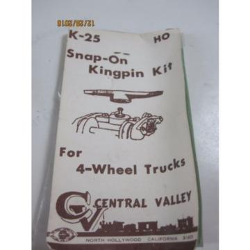 2 QTY SnapOn Kingpin Kit K-25 &amp; T-56 Roller Bearing for 4-wheel HO Car Trucks