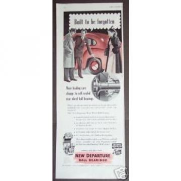 1948 NEW DEPARTURE Ball Bearings car parts Original ad