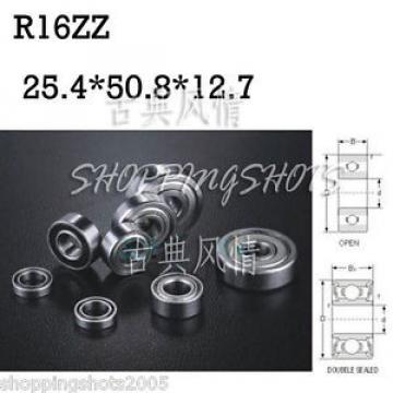 10pcs R16 ZZ 1 x 2 x 1/2&#034; R16ZZ inch Bearing Miniature Ball Radial Bearings R16Z