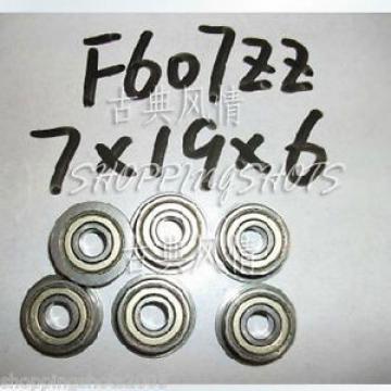 1pc F607ZZ 7x19x6 Flanged 7*19*6 mm F607Z Miniature Ball Radial Bearing F607 ZZ