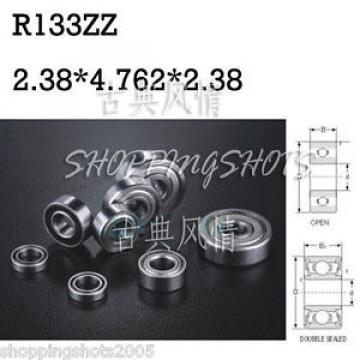 1pcs R133 ZZ 3/32&#034;x 3/16&#034;x 3/32&#034; inch Miniature Ball Radial Ball Bearings R133ZZ