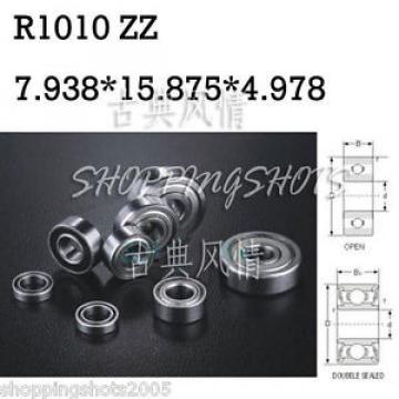 10pcs R1010 ZZ 7.938*15.875*4.978 mm Miniature Ball Radial Ball Bearings R1010ZZ