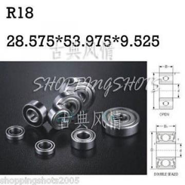 1pcs R18 open 1 1/8&#034;x 2 1/8&#034; x 1/2&#034; inch Bearing Miniature Ball Radial Bearings