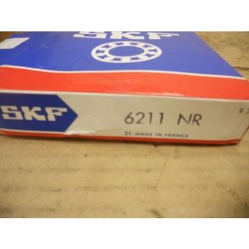 New - SKF Radial Ball Bearing 6211 NR