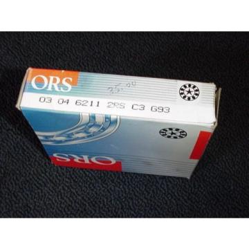 ORS Bearing 6211 2RS C3 G93 Single Row Radial Made In Turkey NEW IN BOX!