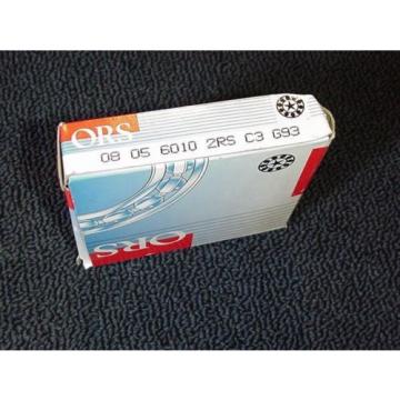 ORS Bearing  08 05 6010 2RS C3 G93 Single Row Radial NEW IN BOX!