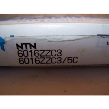 NEW NTN 80mm BORE RADIAL DEEP GROOVE BALL BEARING 6016ZZC3/5C