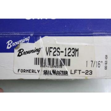 Browning VF2S-123M Flange-Mount Radial Bearing 1-7/16&#034; Bore 5782 lb Capacity