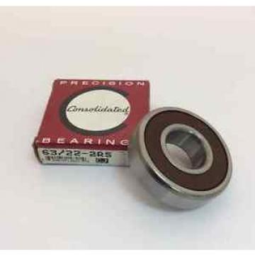 CONSOLIDATED Radial Ball Bearing 63/22-2RS / 63 22 2RS - LOT OF 5