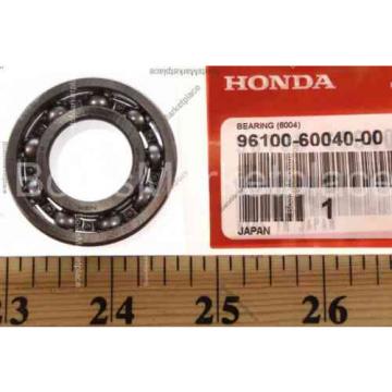 Honda 96100-60040-00 BEARING, RADIAL BALL (6004) (Honda Code 0689877).