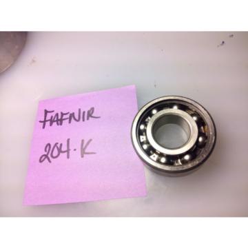 FAFNIR / torrington # 204-K , SINGLE GROOVE RADIAL BALL BEARING 35 MM ID, 72 MM