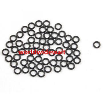 50Pcs 12mm x 2mm Black Rubber Silicone O Rings Oil Seals Gaskets