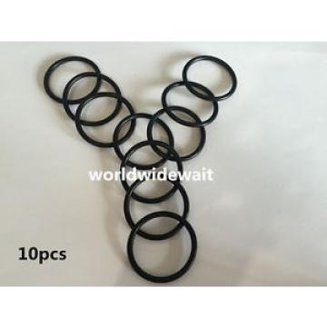 10Pcs 78mm Outside Diameter 2.4mm Thickness Rubber Oil Filter Seal Gaskets Black