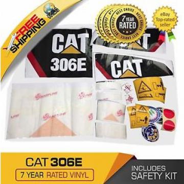 Caterpillar CAT 306E Decal Set 306 E Excavator Stickers Kit + Safety Stickers