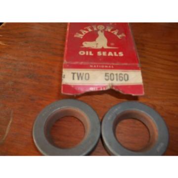 NEW NATIONAL OIL SEALS SET OF TWO 50160 OIL SEAL