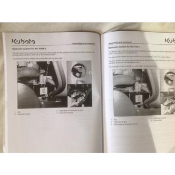 KUBOTA KX008-3 , U10-3 OPERATING MANUAL EXCAVATOR BOOK (VAT INCL IN PRICE)