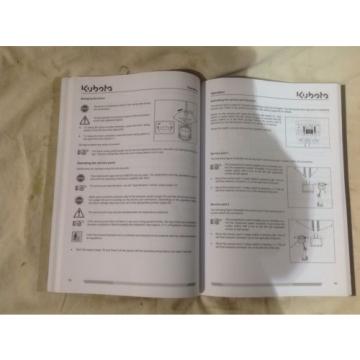 KUBOTA KX057-4, U48-4, U55-4 OPERATING MANUAL EXCAVATOR BOOK  (INC VAT)