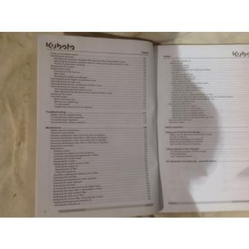 KUBOTA KX057-4, U48-4, U55-4 OPERATING MANUAL EXCAVATOR BOOK  (INC VAT)