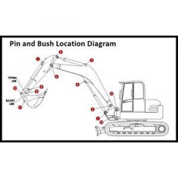 Dipper End Kit Suitable for a Kubota KX91-3 Digger Pins &amp; Bushes