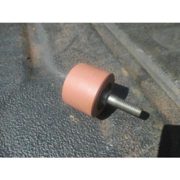 RHP rubber coated bearing idler roller 1.5&#034; OD w/  treaded stud shielded bearing