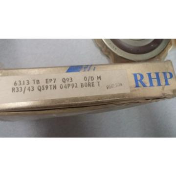 RHP Bearing on Box: 6313 TB EP7 Q93 R33/43 QS9TN 04P92 Bore T NEW OLD STOCK