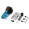 1 set blue Bell 14T Gear Flywheel Assembly Bearing Clutch Shoes For 1/8 RC Car #2 small image