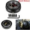 Universal Black Quick Release Kit Racing Steering Wheel 6 Hole Bolt Ball Bearing #1 small image
