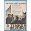 1920 Timken Bearings Roller Bearing Canton Car Mechanic Shop Art Ad