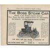 1905 Boss Steam Car Reading PA Auto Ad Timken Roller Bearing Canton OH ma5027 #1 small image