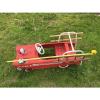 Fire Truck Pedal Car, Full Ball Bearing, circa 1968. Complete.Original Paint #5 small image