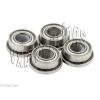 Set of 4 Slot Car High Quality Flanged Ceramic Bearing 1/8&#034; axle inch P4 ABEC-7 #1 small image