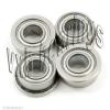 Set of 4 Slot Car High Quality Flanged Ceramic Bearing 1/8&#034; axle inch P4 ABEC-7 #4 small image