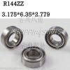 10pcs R144 ZZ 1/8&#034;x 1/4&#034;x 7/64&#034; inch Miniature Ball Radial Ball Bearings R144ZZ