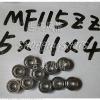1 pcs MF115 5X11X4 Flanged 5*11*4 bearings Miniature Ball Radial Bearing MF115ZZ