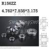 10pcs R156 ZZ 3/16&#034;x 5/16&#034;x 1/8&#034; inch Miniature Ball Radial Ball Bearings R156ZZ