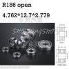 1pcs R186 open 3/16&#034;x 1/2&#034;x 1.094&#034; inch Miniature Ball Radial Ball Bearings