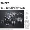 1pcs R8-7 ZZ 11.113*28.575*6.35 mm Bearing Miniature Ball Radial Bearings R8-7ZZ