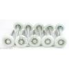 46mm Nylon wheel Combined with 114mm Axle 10pcs Deep Groove Radial Ball Bearings #2 small image