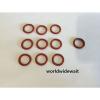 10PCS Flexible Red Silicon O Ring Oil Seal 42/44/45/46/48/50mm x 4mm Thick #1 small image