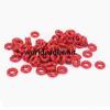 50 X 11mm OD 2.4mm Thick Red Silicone O Ring Oil Seals
