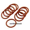 10pcs Red Silicone O Ring Oil Seals 45mm External Dia x 1.9mm Thickness